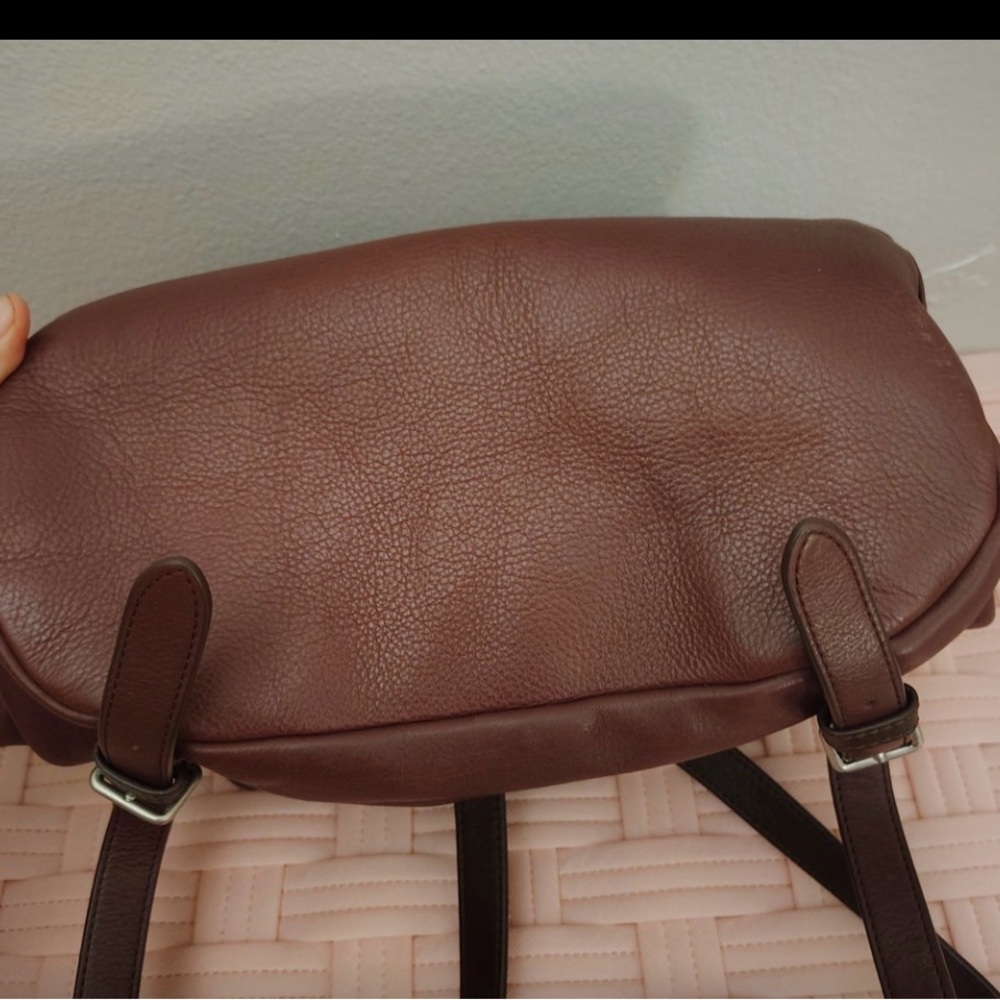 Vera Bradley Chocolate Leather Backpack - Picture 3 of 6